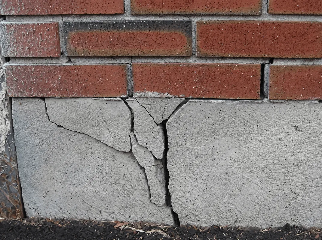 Concrete foundation with serious structural damage in Boulder, CO
